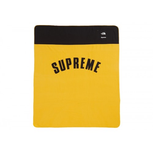 Supreme The North Face Arc Logo Denali Fleece Blanket Yellow