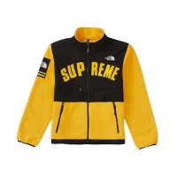 Supreme The North Face Arc Logo Denali Fleece Jacket Yellow