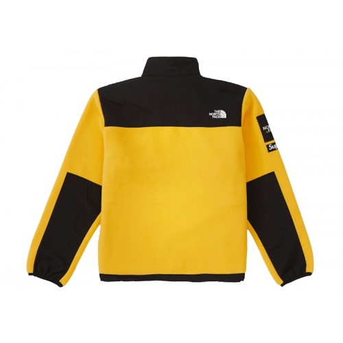 Supreme The North Face Arc Logo Denali Fleece Jacket Yellow