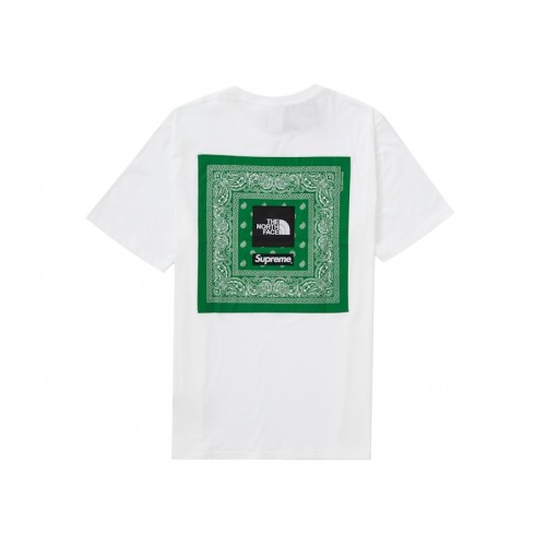 Оригинальный шмот Supreme The North Face Bandana Tee White - 70см
