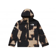Supreme The North Face Bleached Denim Print Mountain Jacket Black
