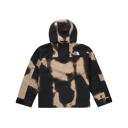 Оригинальный шмот Supreme The North Face Bleached Denim Print Mountain Jacket Black - 70см