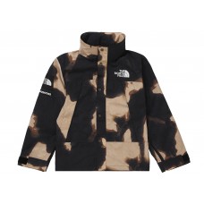 Supreme The North Face Bleached Denim Print Mountain Jacket Black