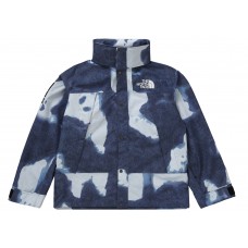 Supreme The North Face Bleached Denim Print Mountain Jacket Indigo