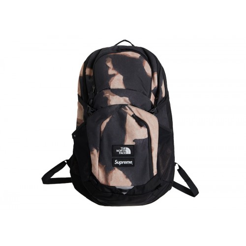 Supreme The North Face Bleached Denim Print Pocono Backpack Black