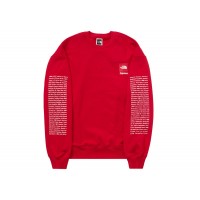 Supreme The North Face Crewneck Red
