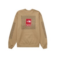 Supreme The North Face Crewneck Tan