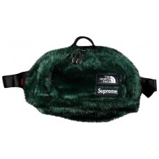 Supreme The North Face Faux Fur Waist Bag Green