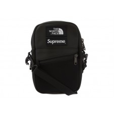 Supreme The North Face Leather Shoulder Bag Black