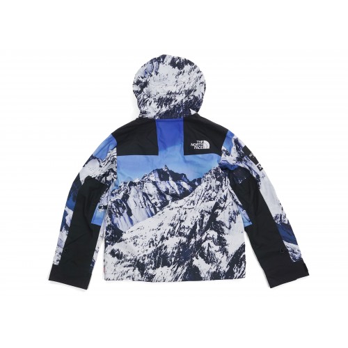 Оригинальный шмот Supreme The North Face Mountain Parka Blue/White - 70см