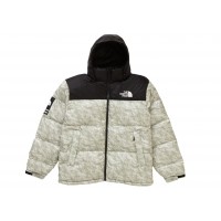 Supreme The North Face Paper Print Nuptse Jacket Paper Print