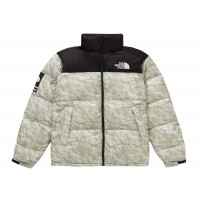 Supreme The North Face Paper Print Nuptse Jacket Paper Print