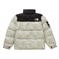 Supreme The North Face Paper Print Nuptse Jacket Paper Print