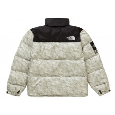 Supreme The North Face Paper Print Nuptse Jacket Paper Print