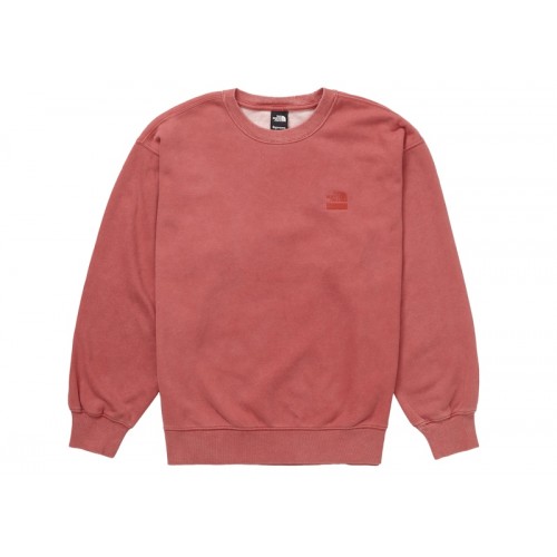 Supreme The North Face Pigment Printed Crewneck Red
