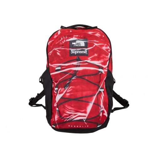 Supreme The North Face Printed Borealis Trompe Loeil Backpack Red