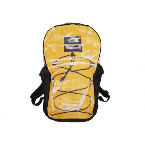 Supreme The North Face Printed Borealis Trompe Loeil Backpack Yellow Supreme The North Face Printed Borealis Trompe Loeil Backpack Yellow