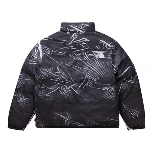 Supreme The North Face Printed Nuptse Trompe Loeil Jacket Black