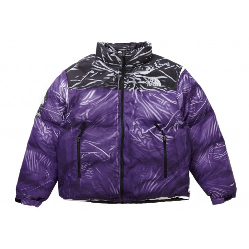 Оригинальный шмот Supreme The North Face Printed Nuptse Trompe Loeil Jacket Purple - 70см