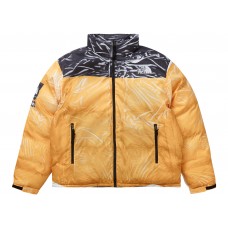 Supreme The North Face Printed Nuptse Trompe Loeil Jacket Yellow