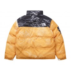 Supreme The North Face Printed Nuptse Trompe Loeil Jacket Yellow