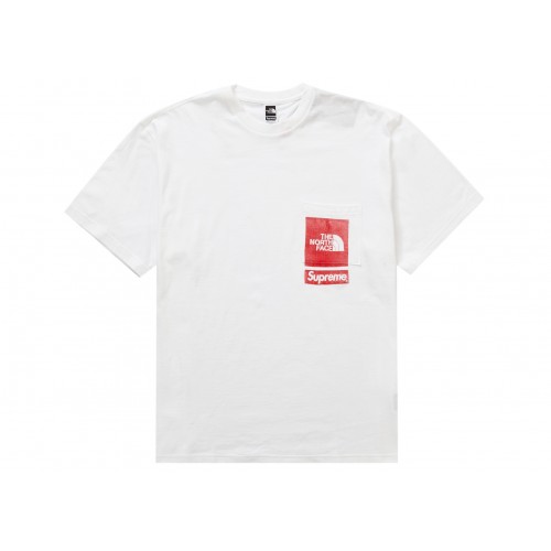 Оригинальный шмот Supreme The North Face Printed Pocket Tee White