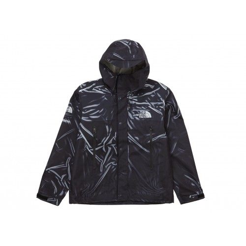 Оригинальный шмот Supreme The North Face Printed Taped Seam Shell Trompe Loeil Jacket Black - 70см
