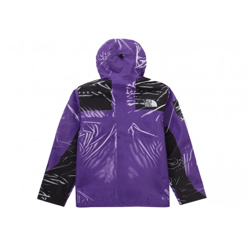 Оригинальный шмот Supreme The North Face Printed Taped Seam Shell Trompe Loeil Jacket Purple - 70см