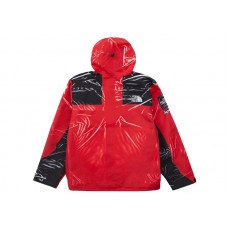 Supreme The North Face Printed Taped Seam Shell Trompe Loeil Jacket Red