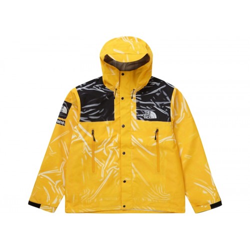 Supreme The North Face Printed Taped Seam Shell Trompe Loeil Jacket Yellow