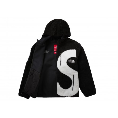 Оригинальный шмот Supreme The North Face S Logo Fleece Jacket Black - 70см