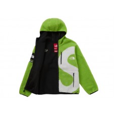 Supreme The North Face S Logo Fleece Jacket Lime