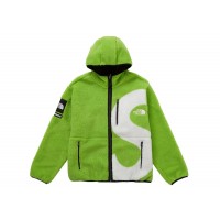Supreme The North Face S Logo Fleece Jacket Lime