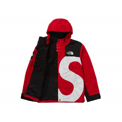 Оригинальный шмот Supreme The North Face S Logo Mountain Jacket Red - 70см