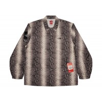 Supreme The North Face Snakeskin Taped Seam Coaches Jacket Black