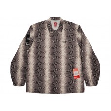 Supreme The North Face Snakeskin Taped Seam Coaches Jacket Black