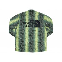Supreme The North Face Snakeskin Taped Seam Coaches Jacket Green