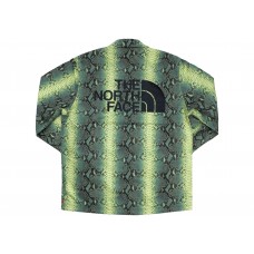 Supreme The North Face Snakeskin Taped Seam Coaches Jacket Green