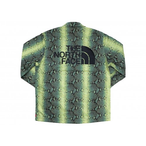 Оригинальный шмот Supreme The North Face Snakeskin Taped Seam Coaches Jacket Green - 70см