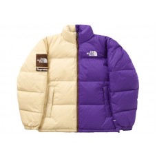 Supreme The North Face Split Nuptse Jacket White