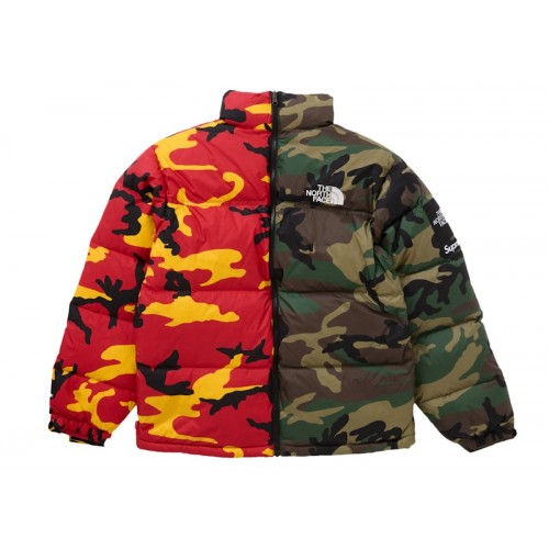 Supreme x The North Face Split Nuptse Jacket Camo