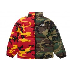 Supreme The North Face Split Nuptse Jacket Woodland Camo