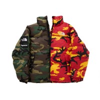 Supreme The North Face Split Nuptse Jacket Woodland Camo