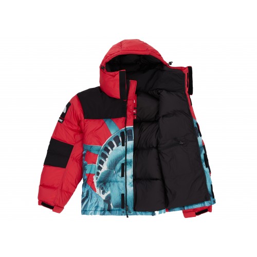 Оригинальный шмот Supreme The North Face Statue of Liberty Baltoro Jacket Red - 70см