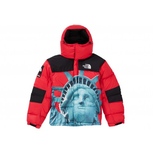 Оригинальный шмот Supreme The North Face Statue of Liberty Baltoro Jacket Red - 70см