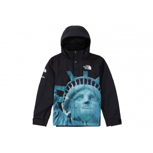 Оригинальный шмот Supreme The North Face Statue of Liberty Mountain Jacket Black - 70см