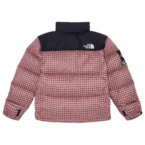 Оригинальный шмот Supreme The North Face Studded Nuptse Jacket Red - 70см