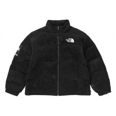 Supreme The North Face Suede Nuptse Jacket Black