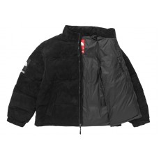 Supreme The North Face Suede Nuptse Jacket Black