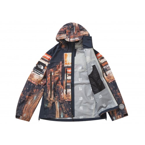 Оригинальный шмот Supreme The North Face Taped Seam Shell Jacket Times Square - 70см